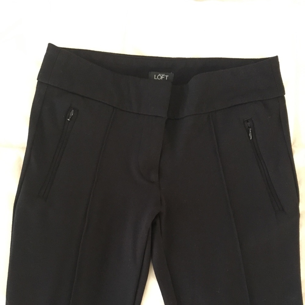 Ann Taylor Loft Black Dress Pants Skinny Fit